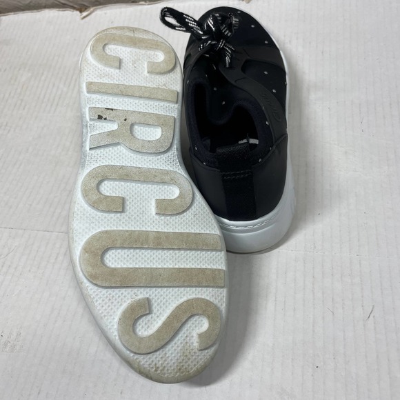 Circus by Sam Edelman Womens Black Sporty Lakyn Sneaker Metallic Studs Sz 7.5 - Picture 4 of 5